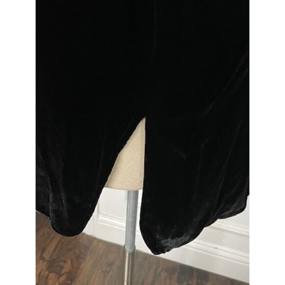 Dana Bachman Black Velvet Silk Tunic Blazer Jacket Size 12 - Picture 9 of 13
